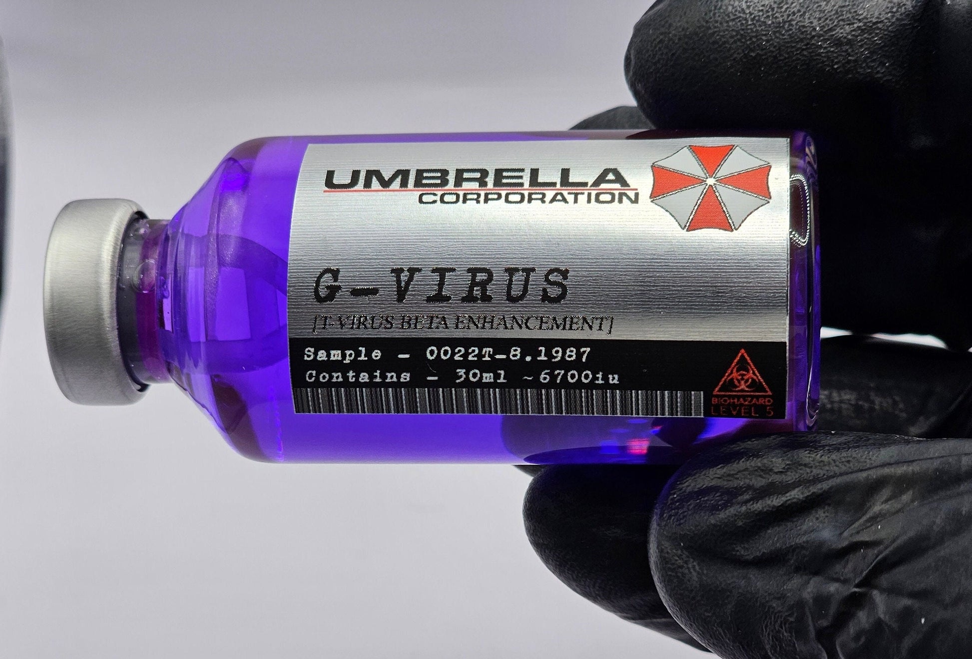 G-Virus Helix Bunt Resident Evil Umbrella Biohazard Corporation Cosplay Fläschchen Medizin Fläschchen