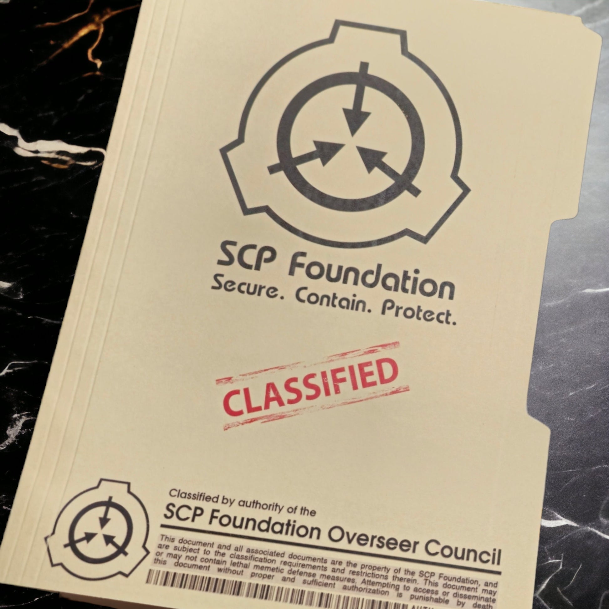 SCP Dokumente Secure Contain Protec Intel Information Cosplay Zettel Euklid Keter Sicher Creepy Pasta Geheimakte-Edition