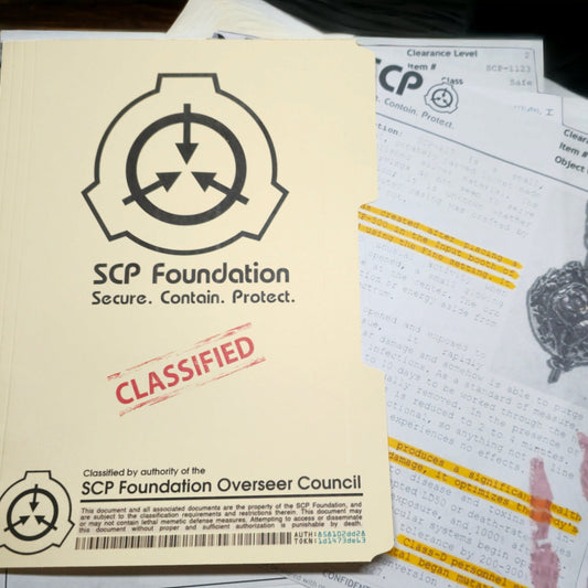 SCP Dokumente Secure Contain Protec Intel Information Cosplay Zettel Euklid Keter Sicher Creepy Pasta Geheimakte-Edition
