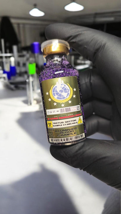 Helldivers Illuminierten Blutprobe Probe Blutsample Blut Cosplay Sammler Sammlung Über-Erde Demokratie