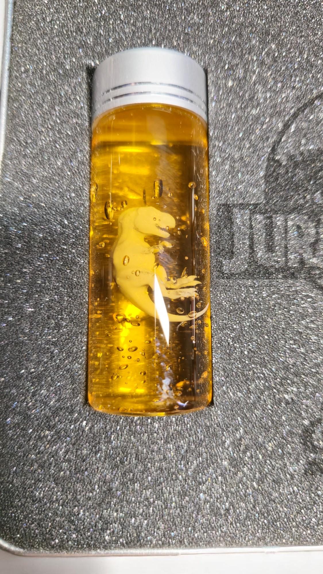 Jurassic Park Raptor Trex Embryo Sammelbox Box Koffer Schaumstoff Cosplay Sammlung Fanmade