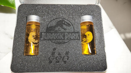 Jurassic Park Raptor Trex Embryo Sammelbox Box Koffer Schaumstoff Cosplay Sammlung Fanmade