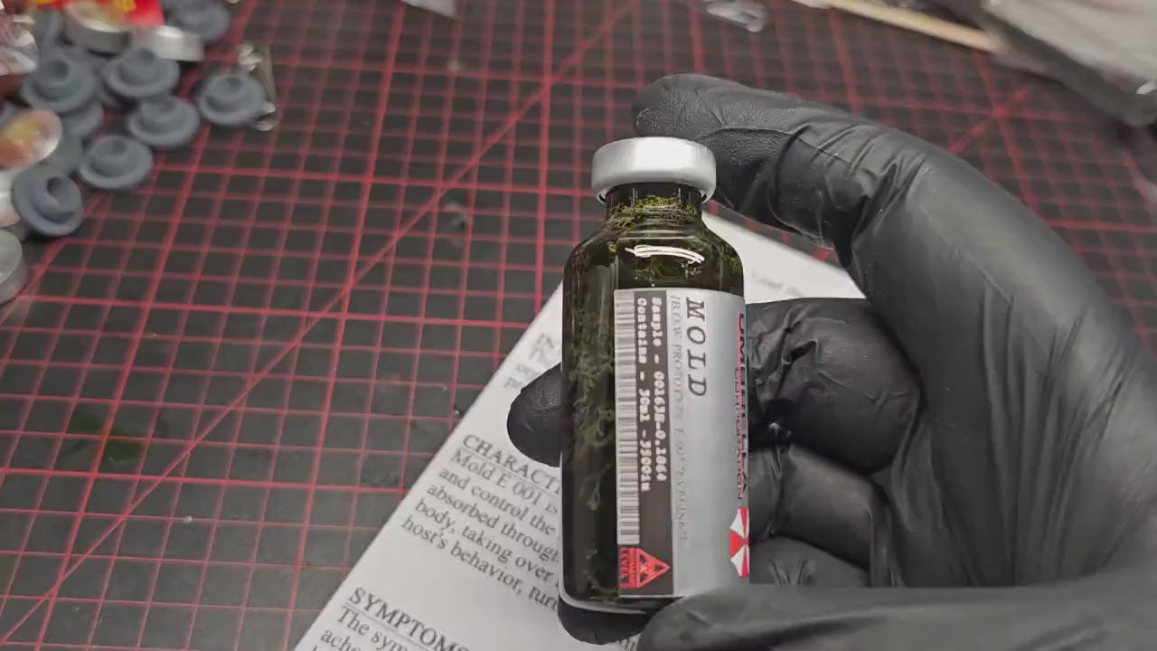 Mold Probe Resident Evil  Prototyp E-001 "Eveline"  Umbrella Corporation Corp Cosplay Medizin Fläschchen